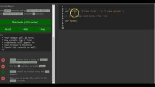 Concatenating Strings with Plus Operator, freeCodeCamp Basic Javascript