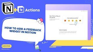 How to add a feedback widget in Notion