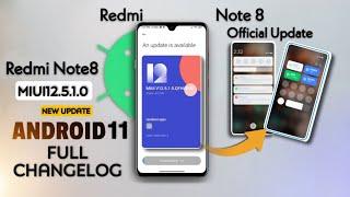 MIUI 12.5.1 Redmi Note 8 | Android 11 Redmi Note 8 | Release Date MIUI 12.5 Android 11