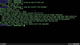 Installing Fonts on Linux Tutorial 1
