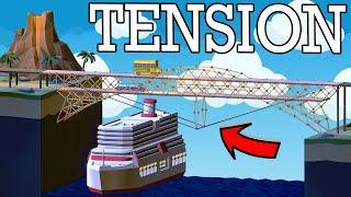 A real engineer uses TENSION to make SUPER STRONG bridges in Poly Bridge 2 Challenge Mode!