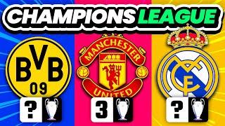 HOW MANY CHAMPIONS LEAGUE CUPS THE CLUB HAS? | QUIZ FOOTBALL TRIVIA 2024