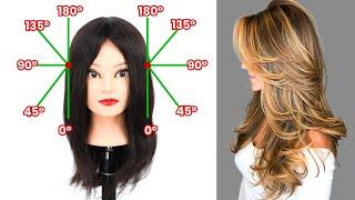 Aprende todo sobre los GRADOS de Corte de Cabello // Técnica fácil