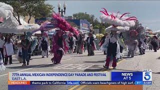 77th annual Mexican Independence Day Parade and Festival held in L.A. Sunday