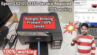 Epson L3210, L3250 Red Light Blinking Solution | Service Required Epson L3210, L3250