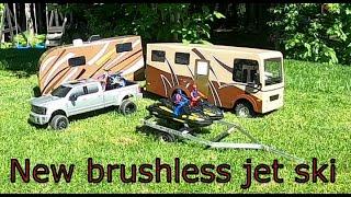 Rc electric RTR BRUSHLESS JET SKI 1/10 SCALE LAUNCH,RC SCALE MOTOR HOME CAMPER ADVENTURE.
