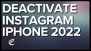 How To Deactivate Instagram On iPhone 2022 Temporarily iOS 15 Safari