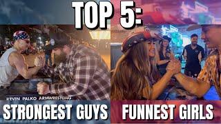 Public Armwrestling Recap | TOP 5 Strongest Guys and Funnest Girls I’ve Armwrestled