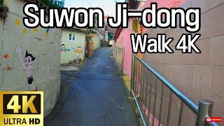 [4K] Walk hometown of KARINA(leader of aespa), Suwon Ji-dong South Korea Street ASMR