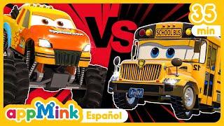  "Autobús Escolar vs Monster Truck"  #appminkespañol #nurseryrhymes #kidssong #kids