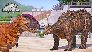 Carnotarkus VS Pycnonemosaurus, Malusaurus Skin Giganotosaurus Mod, Jurassic World Evolution