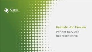 Patient Services Representative (Phleb) – Realistic Job Preview