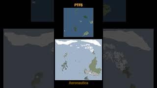 PTFS vs Aeronautica Map Size #shorts