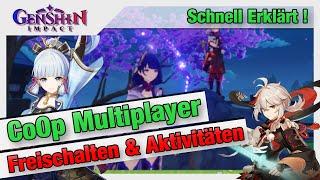Co-Op Multiplayer | Freischalten und Aktivitäten | Guide | Tipps | Genshin Impact Deutsch