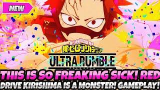 *1ST EVER RED DRIVE KIRISHIMA QUIRK SKILL SET GAMEPLAY!* HE'S FREAKING INSANE (My Hero Ultra Rumble