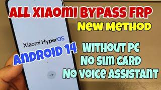 BOOM! New Method! All Xiaomi HyperOs Remove Google Account, Bypass FRP, Without PC.