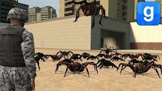 Insurgency Soldiers VS Giant Spiders SNPC's Fight Garry's Mod