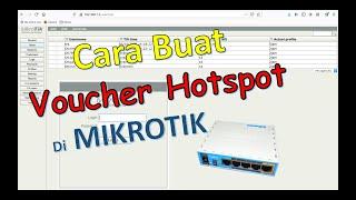 Cara membuat Voucher Hotspot di Mikrotik dengan Usermanager : instalasi dan konfigurasi