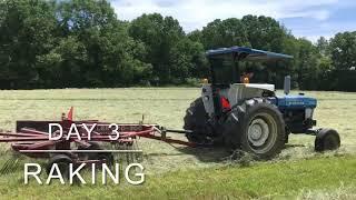 The entire process of making hay in two minutes!