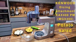 Kenwood Dicing attachment KAX400 PM (MGX400) for Kenwood Stand Mixers Kitchen Machines potato salad.