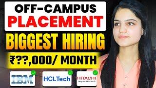 IBM, Hitachi & IBM Biggest Hiring | OFF Campus Drive Hiring | Fresher Jobs