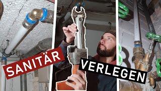 Sanitär verlegen | Sanitärinstallation in Altbau | Vlog # 8