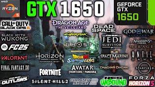 GTX 1650 Test in 25 Games in 2024 - GTX 1650 Gaming