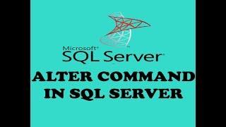 Alter Command In SQL Server - SQL ALTER Command - ALTER Table - ALTER Statement SQL ( Hindi / Urdu )