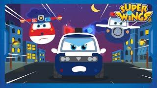 [Canción de SUPERWINGS] El Carro Policía | Música Para Niños | canción del coche | Super Wings