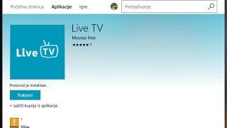 Live TV na Windows 10 Ex-Yu kanali