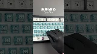 AKKO Cyan Blue..Just listen #akko #unboxing #typing #asmrsounds #4k #gaming #keyboard