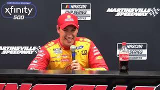 Joey Logano reacts to Ross Chastain's wild move: "It was awesome"