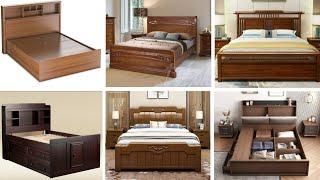 Top 40 wooden bed design ideas/Double bed design/Box palang design