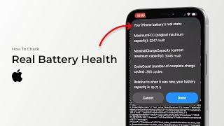 How To Check Real Battery Health On iPhone?