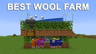 Minecraft BEST Automatic AFK Wool Farm Very EFFICIENT 1.20 Tutorial