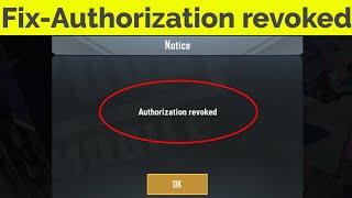 Fix Pubg Authorization Revoked Error Solve Authorization Revoked Pubg Mobile Facebook & Google Play