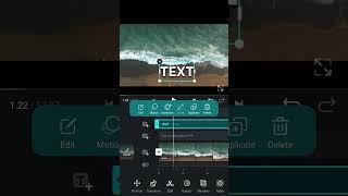 VN video editing creativity | sea wave text  reveal