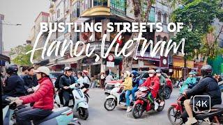 Walking in the Bustling Streets of Hanoi, Vietnam [4K]