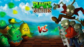 ОНИ ПОХИЩАЮТ РАСТЕНИЯ! БИТВА на КРЫШЕ в Игре РАСТЕНИЯ против ЗОМБИ Plants vs Zombies от Cool GAMES