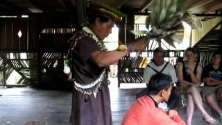 Shaman in Cuyabeno Reserve in Amazon Jungle of Ecuador