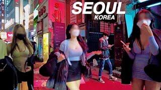 [4K]Friday Night, Walking in Gangnam Club Streets - Nightlife - Walking Tour SEOUL KOREA 2022