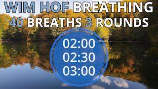 Wim Hof Guided Breathing Session - 3 Rounds 40 Breaths Advanced Short No Talking