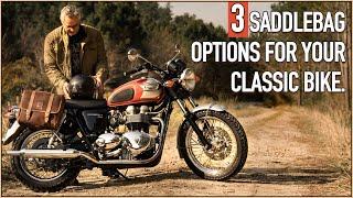 3 luggage systems for classic motorcycles.