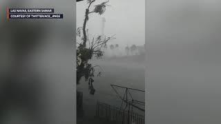Typhoon Ambo batters Las Navas in Northern Samar