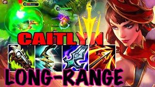 WILD RIFT CAITLYN ADC GAMEPLAY | LONG-RANGE - CAITLYN BUILD RUNES