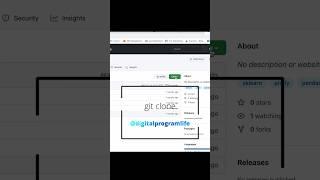 How to Get any GITHUB project to your local pc? GIT CLONE #shorts #git