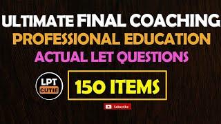 ULTIMATE FINAL COACHING - PROFED ACTUAL LET