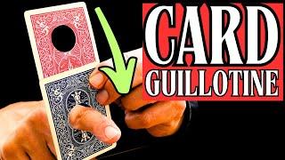 PASSES THRU!! CARD TRICK GUILLOTINE!