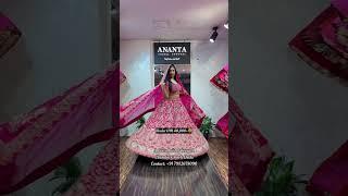 Pink Beautiful Bridal Lehenga Choli#ashortaday #lehenga #letestlehenga #weddingattire #wedding