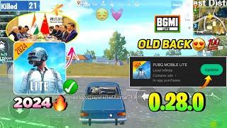 Pubg Lite New 0.28.0 Comeback Update 2024 | Pubg Mobile Lite Tencent New 0.28.0 Update 2024 